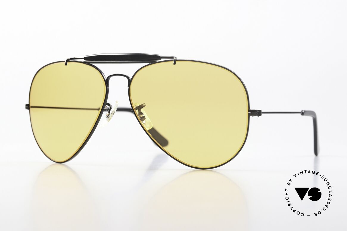 Ray Ban Outdoorsman II Ambermatic Changeable, legendäre Ray-Ban USA B&L Pilotensonnenbrille, Passend für Herren und Damen