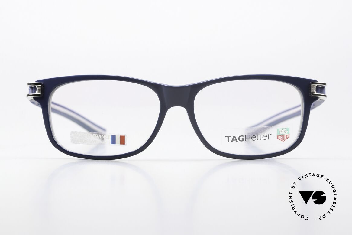 Tag Heuer 7606 Track Herrenbrille Made In France, markante Herrenbrille aus Elastomer Kunststoff, Passend für Herren