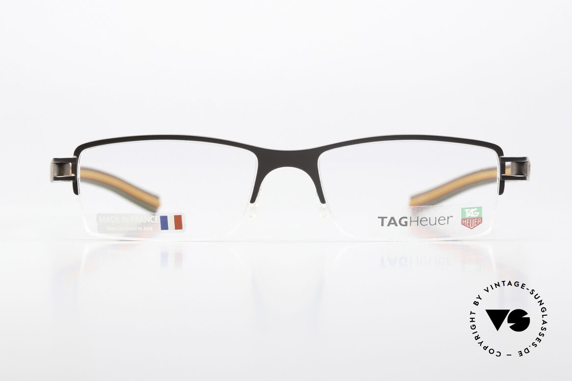 Tag Heuer 7621 Fold Halbrandbrille Havana Orange, Halbrand-Brille in 'havana / orange / chocolate', Passend für Herren