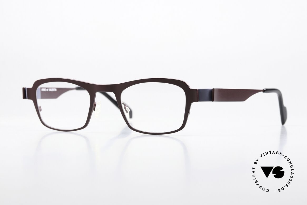 Anne Et Valentin West Designerbrille Titanium, Anne & Valentin Brille, West, col. BC54, Gr. 44/22, Passend für Herren und Damen