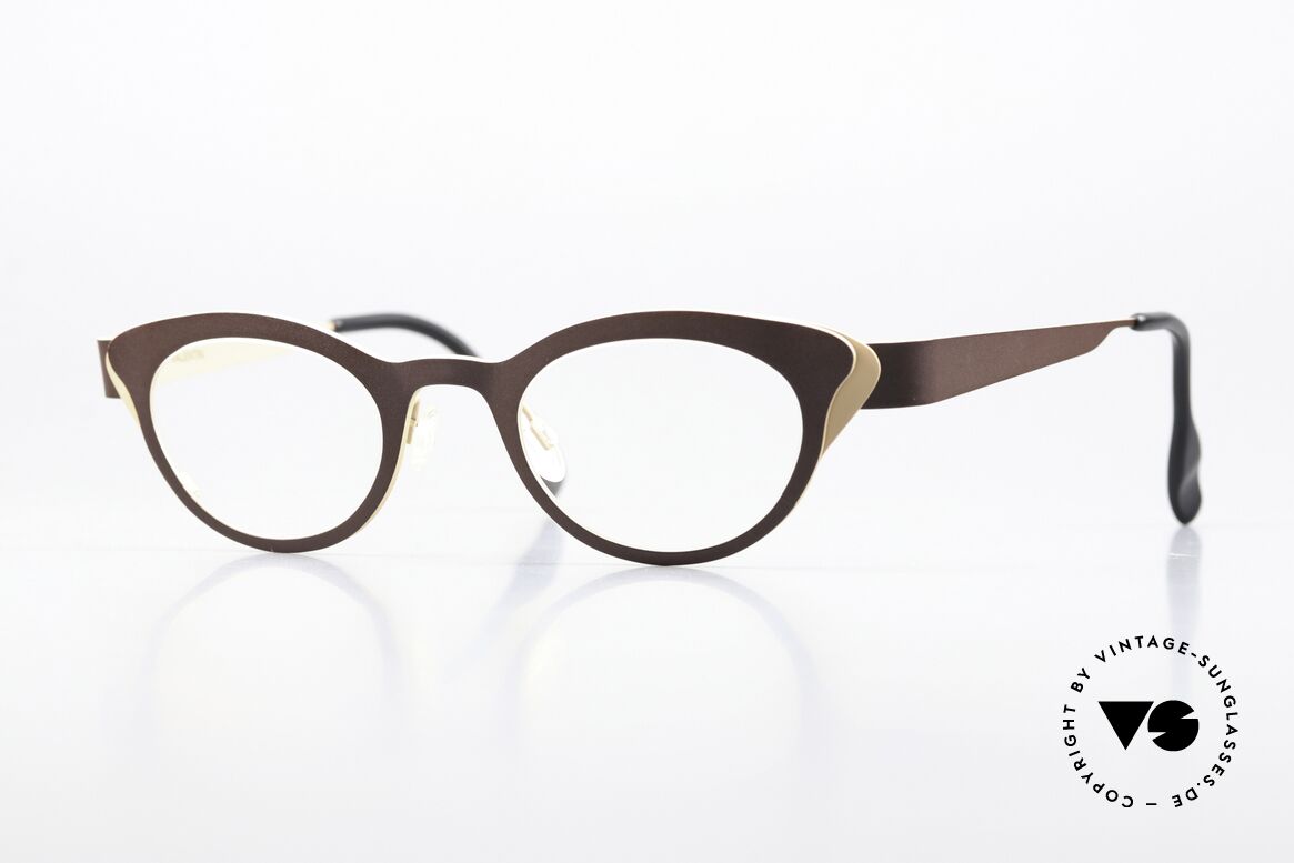 Anne Et Valentin Liz Titanium Brille Für Damen, Anne & Valentin Damenbrille in creme Brauntönen, Passend für Damen