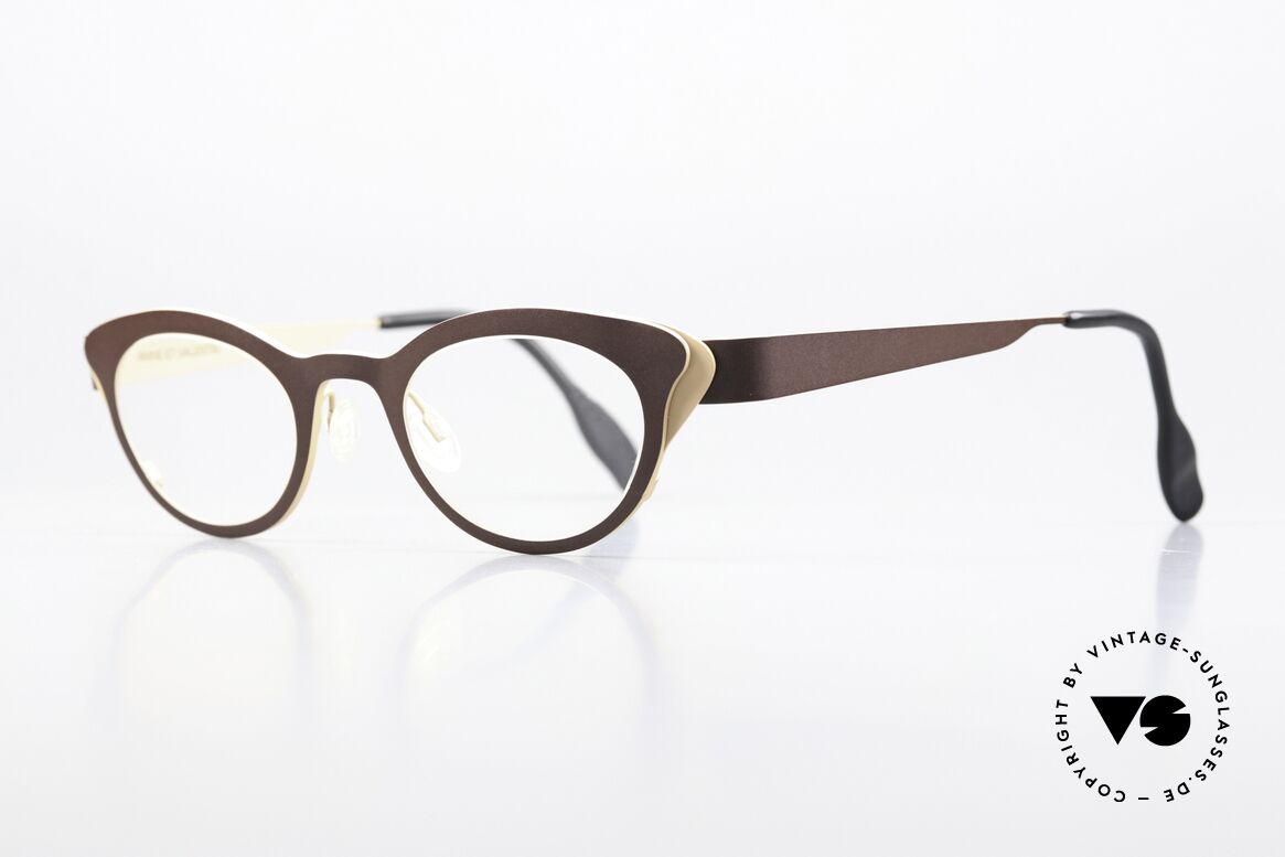 Anne Et Valentin Liz Titanium Brille Für Damen, das Ehepaar Anne (Künstlerin) & Valentin (Optiker), Passend für Damen