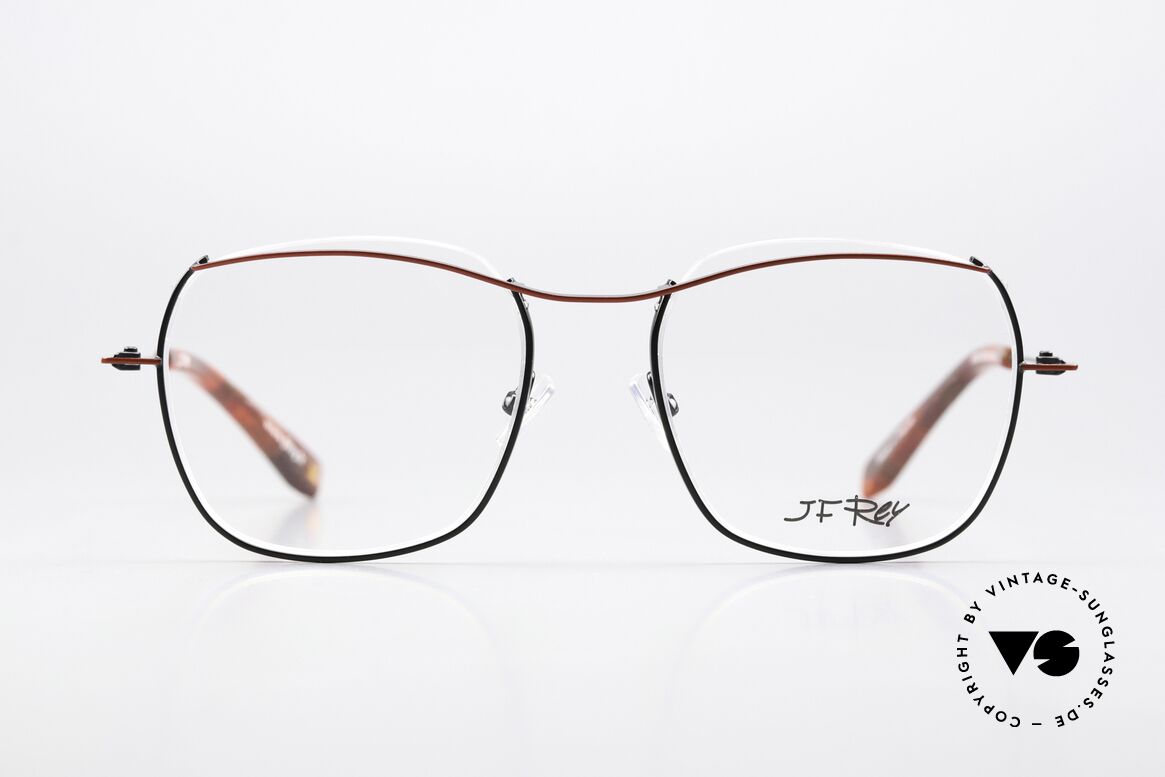 JF Rey JF2921 Damenbrille Schwarz Und Rot, Brillenmode; die einen ganz eigenen Stil verkörpert, Passend für Damen