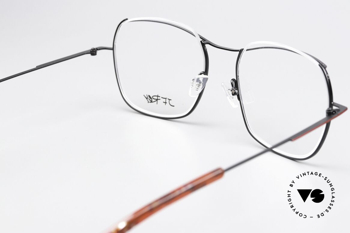 JF Rey JF2921 Damenbrille Schwarz Und Rot, natürlich ungetragen in Top-Qualität, made in France, Passend für Damen