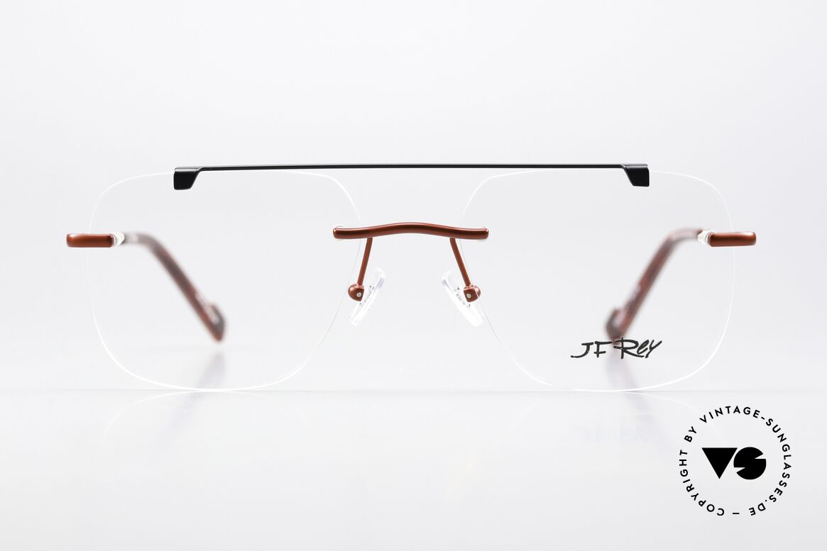 JF Rey JF2852 Markante Randlose Brille, Brillenmode; die einen ganz eigenen Stil verkörpert, Passend für Herren und Damen
