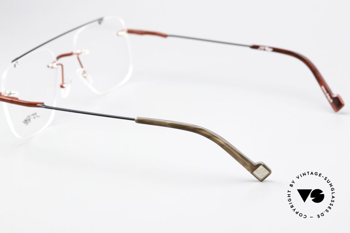 JF Rey JF2852 Markante Randlose Brille, natürlich ungetragen in Top-Qualität, made in France, Passend für Herren und Damen