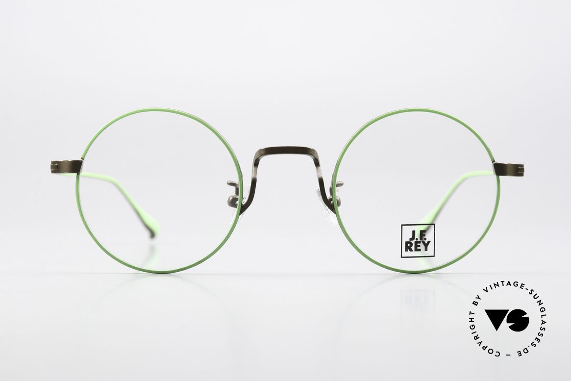 JF Rey JF3013 Runde Brille Mintgrün Braun, Brillenmode; die einen ganz eigenen Stil verkörpert, Passend für Herren und Damen
