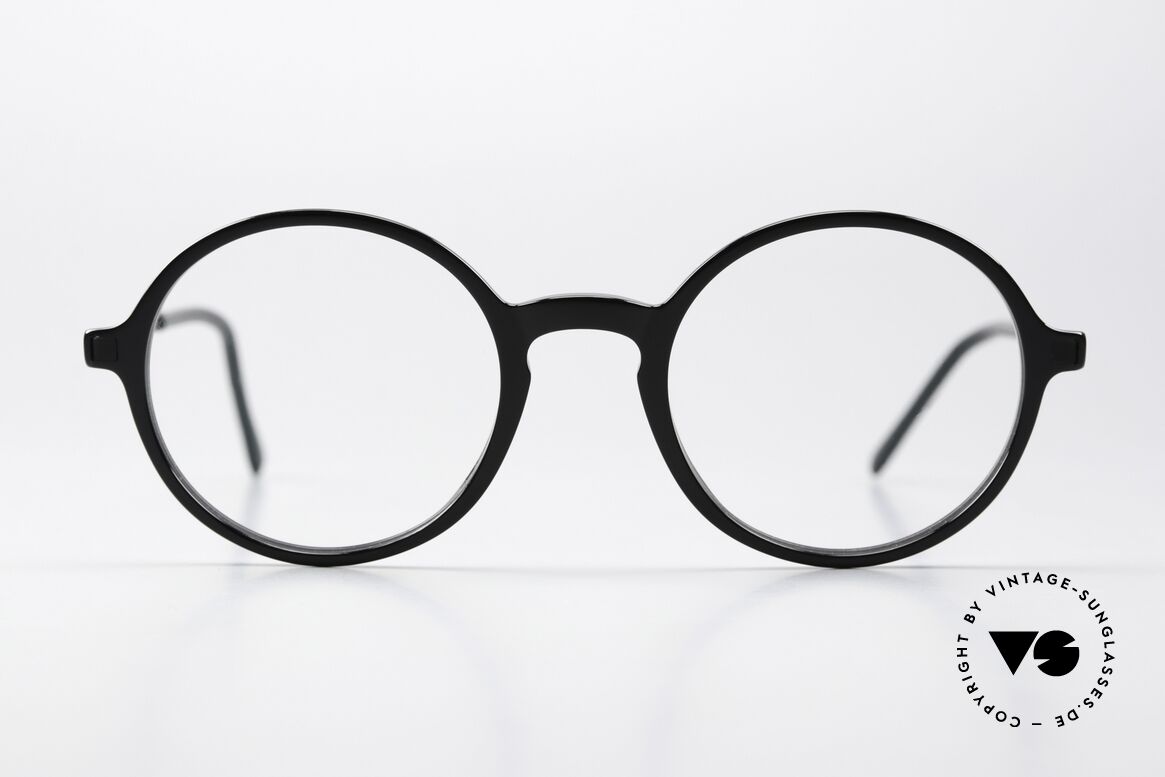 Mykita Tomkin Runde Designerbrille Schwarz, Mykita Brille, Unisex Modell Tomkin in Größe 47-21, Passend für Herren und Damen