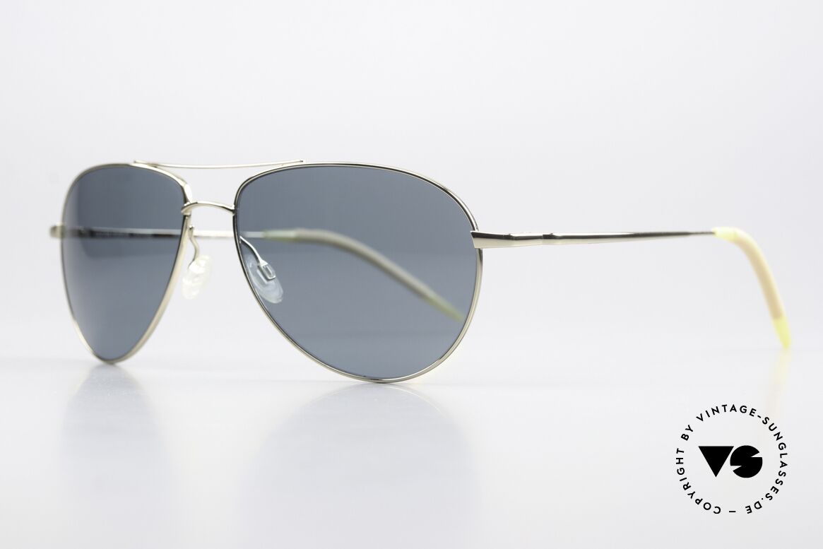 Oliver Peoples Benedict Polarisierende Sonnenbrille, wirklich elegante Flieger-Sonnenbrille; polarisierend, Passend für Herren