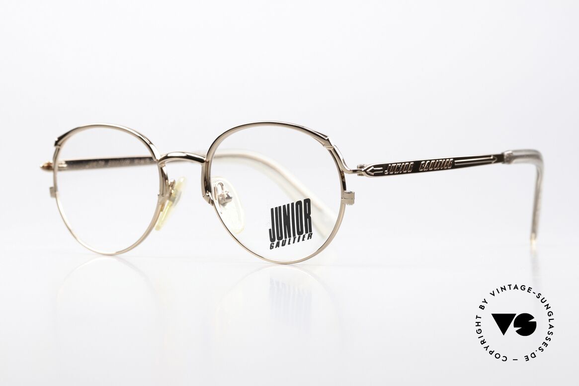 Jean Paul Gaultier 57-2173 90er Shiny Bronze Metallic, fühlbare Top-Qualität; JUNIOR GAULTIER Collection, Passend für Herren und Damen
