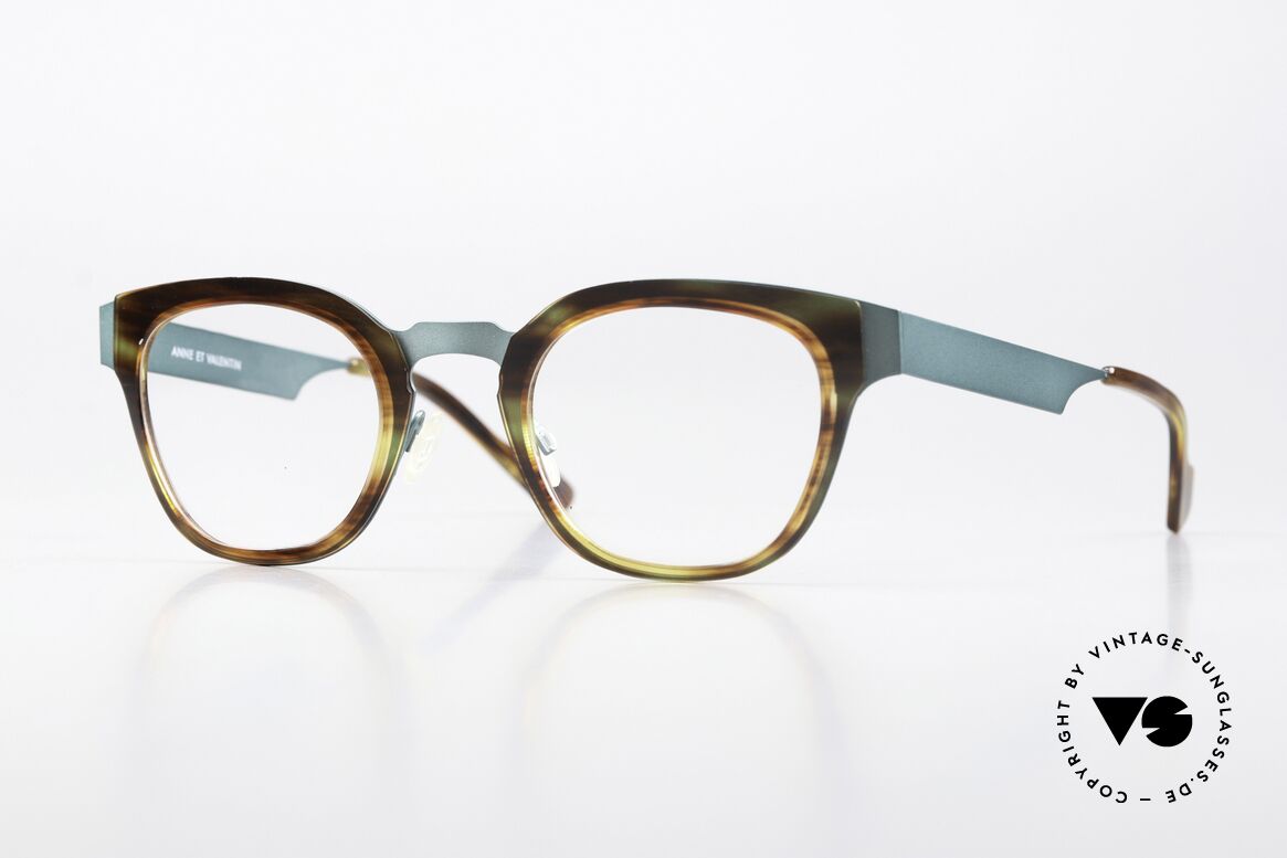 Anne Et Valentin Francesca Petrol Metallic Schildpatt, Anne&Valentin Brille, Francesca, c. U136, Gr. 47/24, Passend für Damen