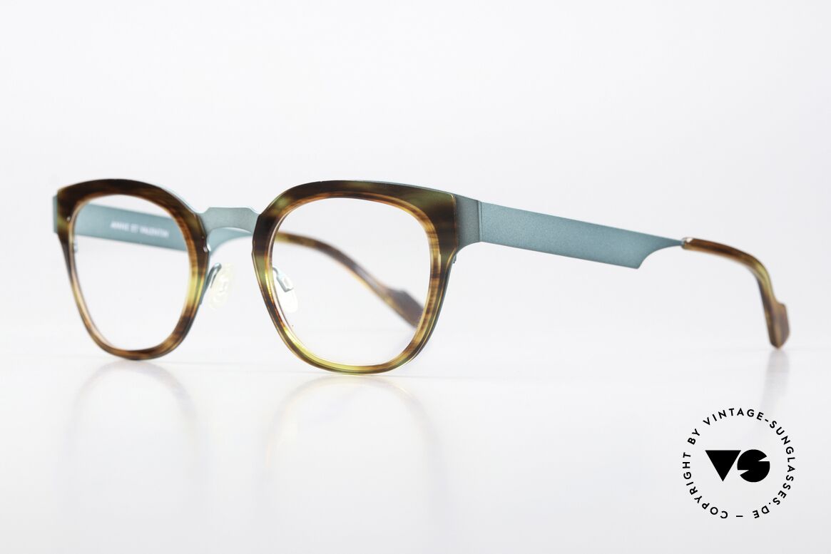 Anne Et Valentin Francesca Petrol Metallic Schildpatt, das Ehepaar Anne (Künstlerin) & Valentin (Optiker), Passend für Damen