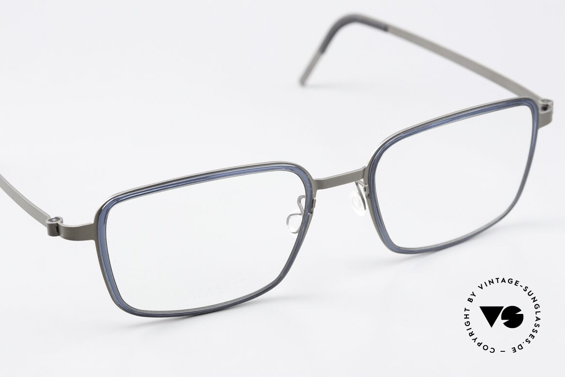 Lindberg 9754 Strip Titanium Klassische Herrenbrille XL, ungetragenes Designerstück mit original Lindberg Etui, Passend für Herren