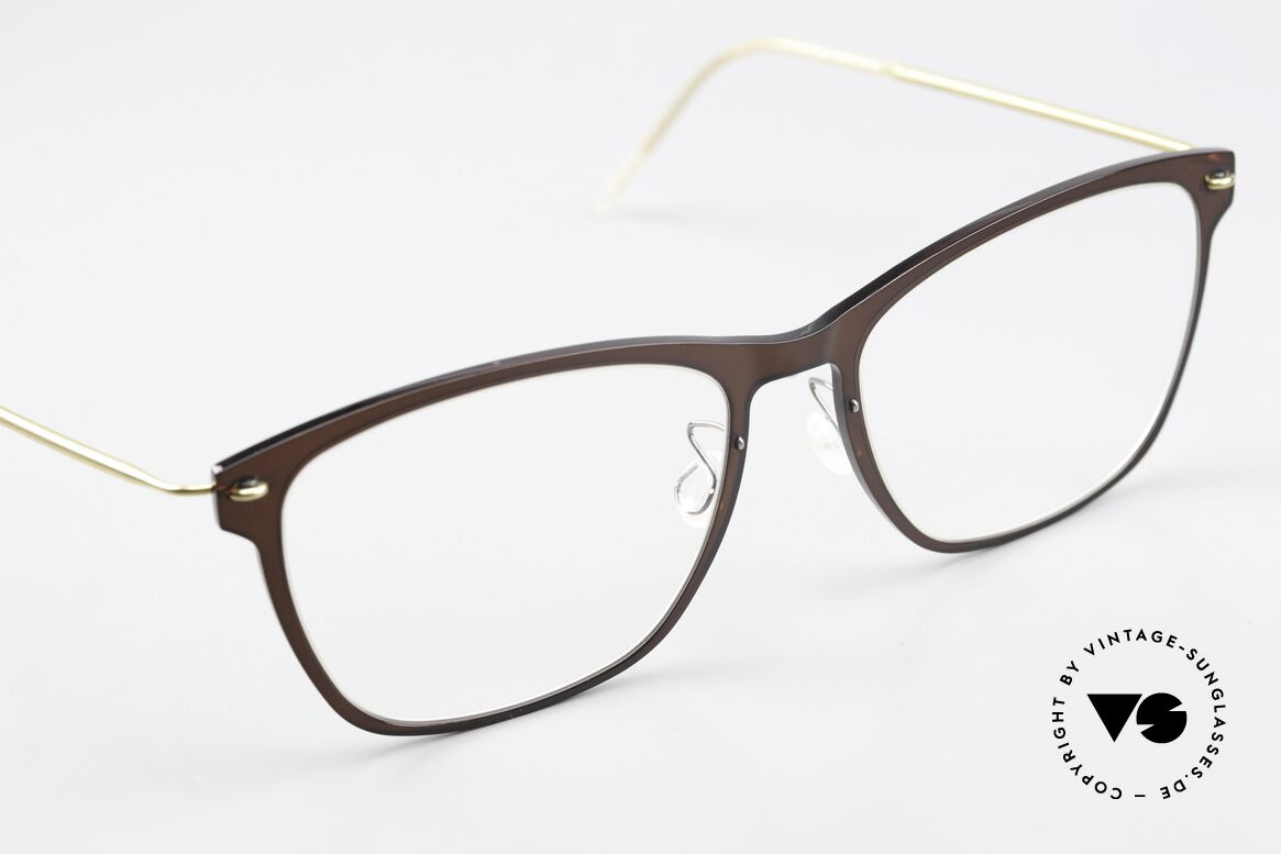 Lindberg 6525 NOW Size 50mm In Braun Und Gold, kann schon jetzt als 'vintage Lindberg' tituliert werden, Passend für Damen