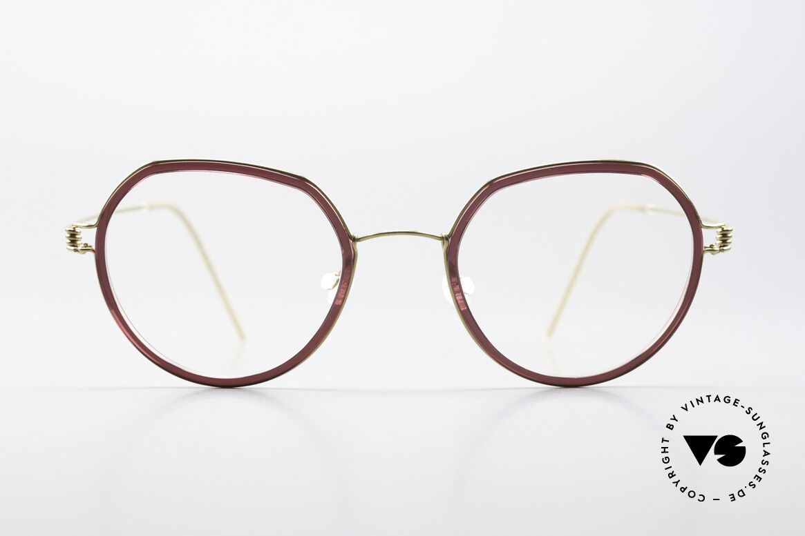 Lindberg Gillian Air Titan Rim Damenbrille Panto Style, Modell Gillian, Größe 47-20, Bügellänge 145, color PGT, Passend für Damen