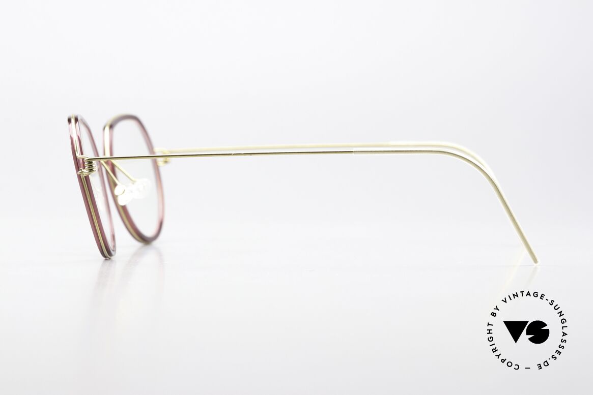 Lindberg Gillian Air Titan Rim Damenbrille Panto Style, ungetragenes Designerstück + orig. Lindberg Magnet-Etui, Passend für Damen