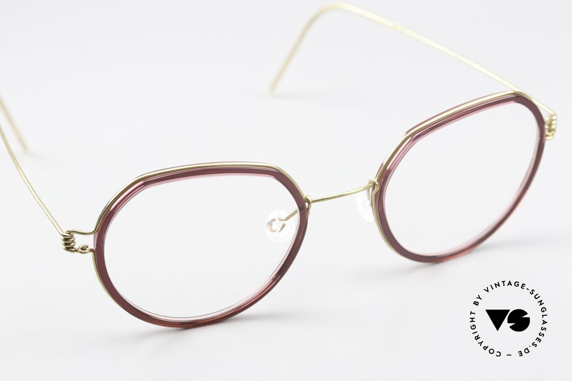 Lindberg Gillian Air Titan Rim Damenbrille Panto Style, Größe: medium, Passend für Damen