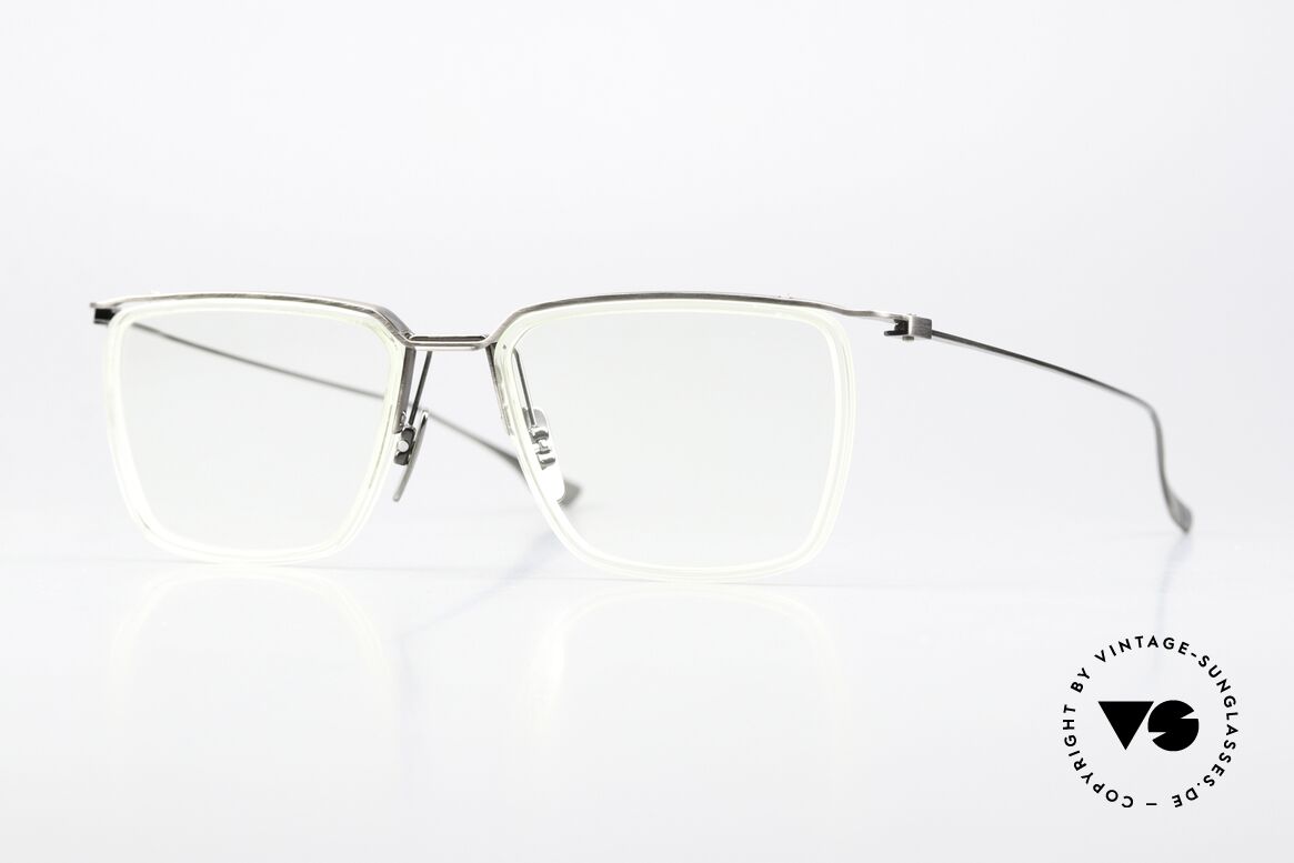 DITA Schema One Herren Brille Eckig Titanium, DITA Schema-One, DTX-106-53-03 SLV-CLR, Gr. 53/18, Passend für Herren