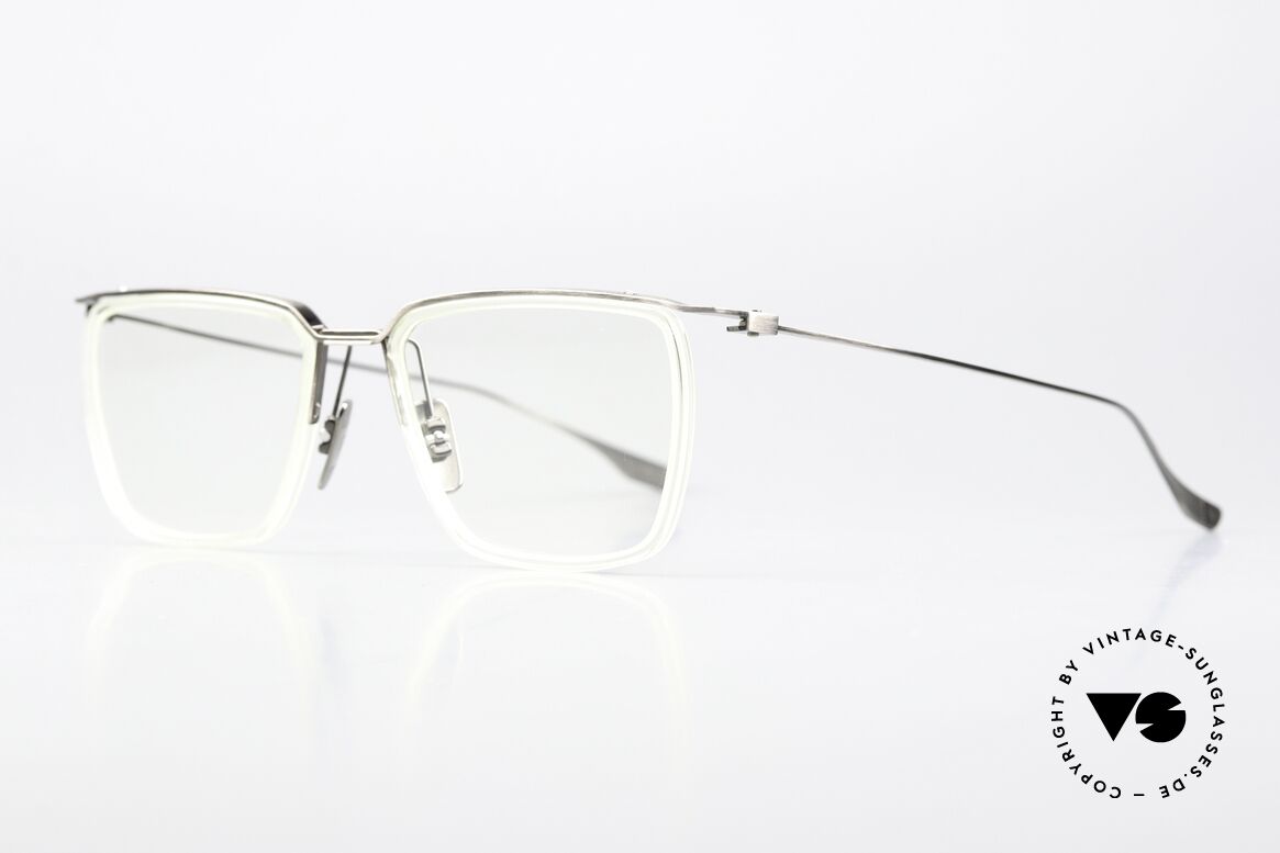 DITA Schema One Herren Brille Eckig Titanium, Rahmen aus Titanium und Glaseinfassung aus Azetat, Passend für Herren