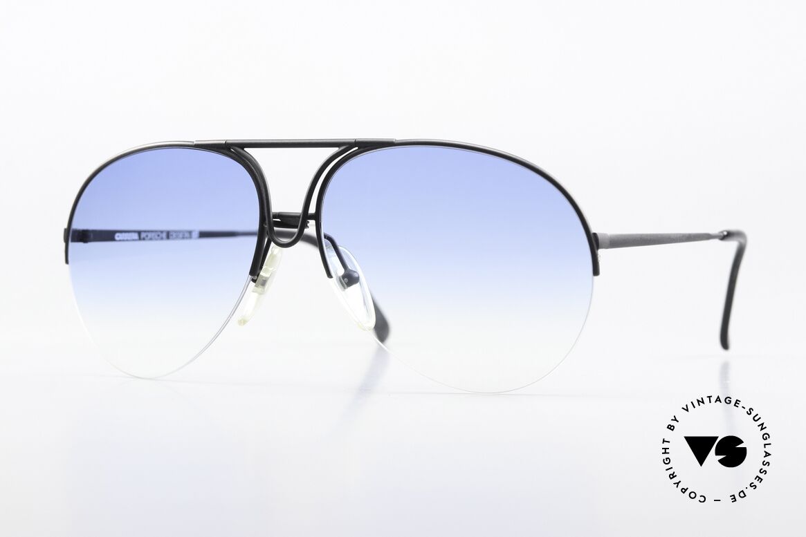 Porsche 5627 90er Halbrand Sonnenbrille, edle Designer-Sonnenbrille von Porsche Design, Passend für Herren