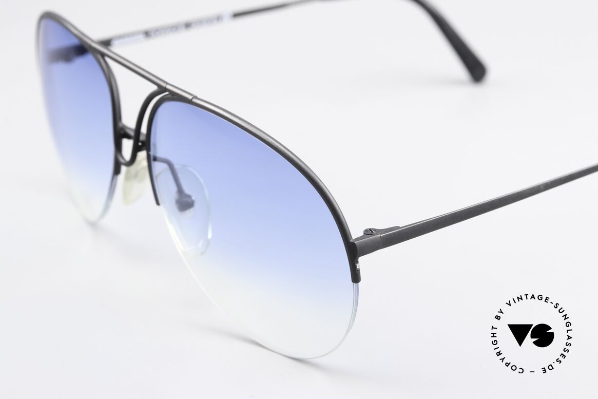 Porsche 5627 90er Halbrand Sonnenbrille, medium Gr. 59mm; ungetragen & mit original Etui, Passend für Herren