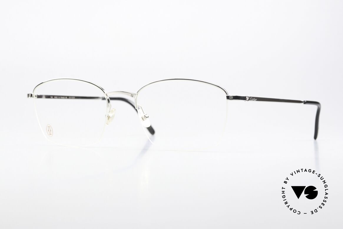 Cartier Semi T-Eye H XL Herrenfassung Titan Nylor, edle Cartier Herrenbrille, Modell Semi T-Eye H, Passend für Herren