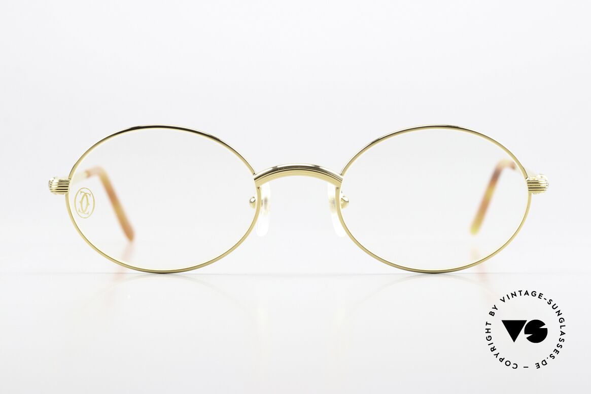 Cartier Sorbonne Original Vintage Brille 90er, edles & zeitloses Design in Größe 49°20, 130mm, Passend für Herren und Damen