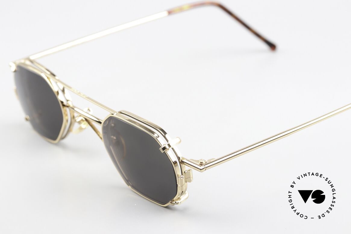 Christian Roth 2401 Optical Affairs Clip On Brille, mit praktischem Sonnen-Clip für 100% UV Protection, Passend für Herren und Damen