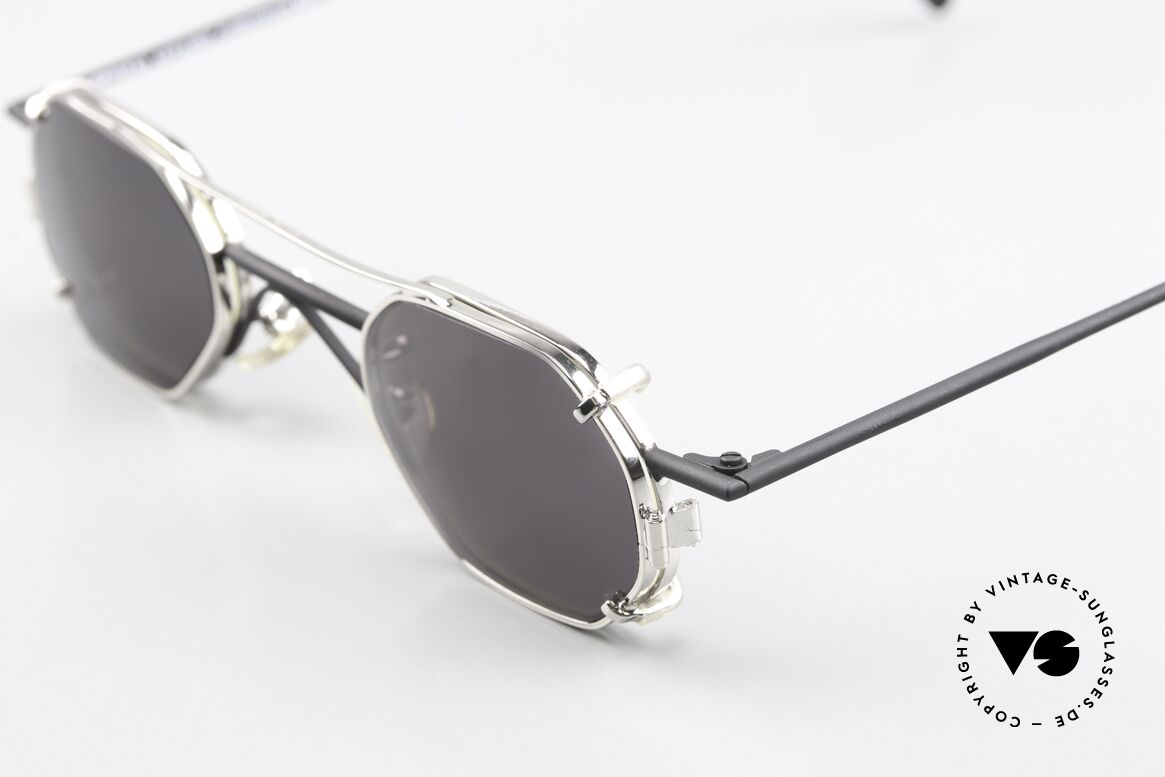 Christian Roth 2401 Kleine Brille Mit Sonnenclip, mit praktischem Sonnen-Clip für 100% UV Protection, Passend für Herren und Damen