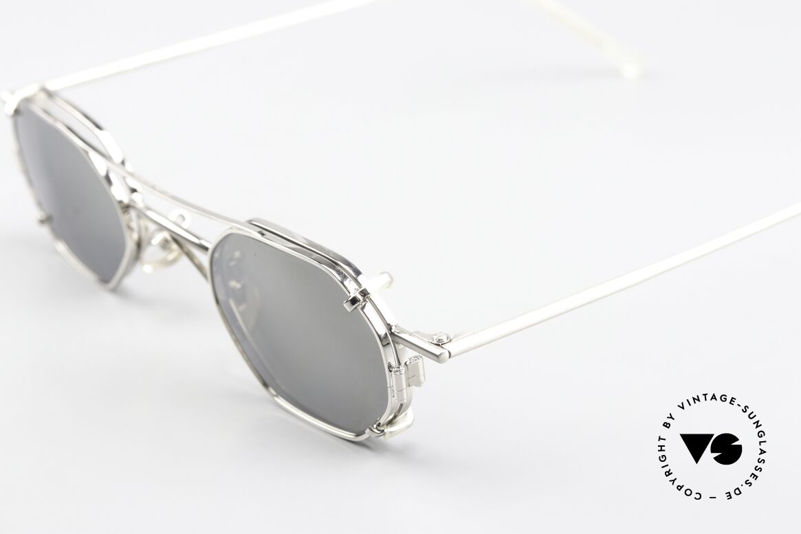 Christian Roth 2401 Sonnenclip Silber Verspiegelt, praktischer Sonnen-Clip (silber verspiegelt; 100% UV), Passend für Herren und Damen