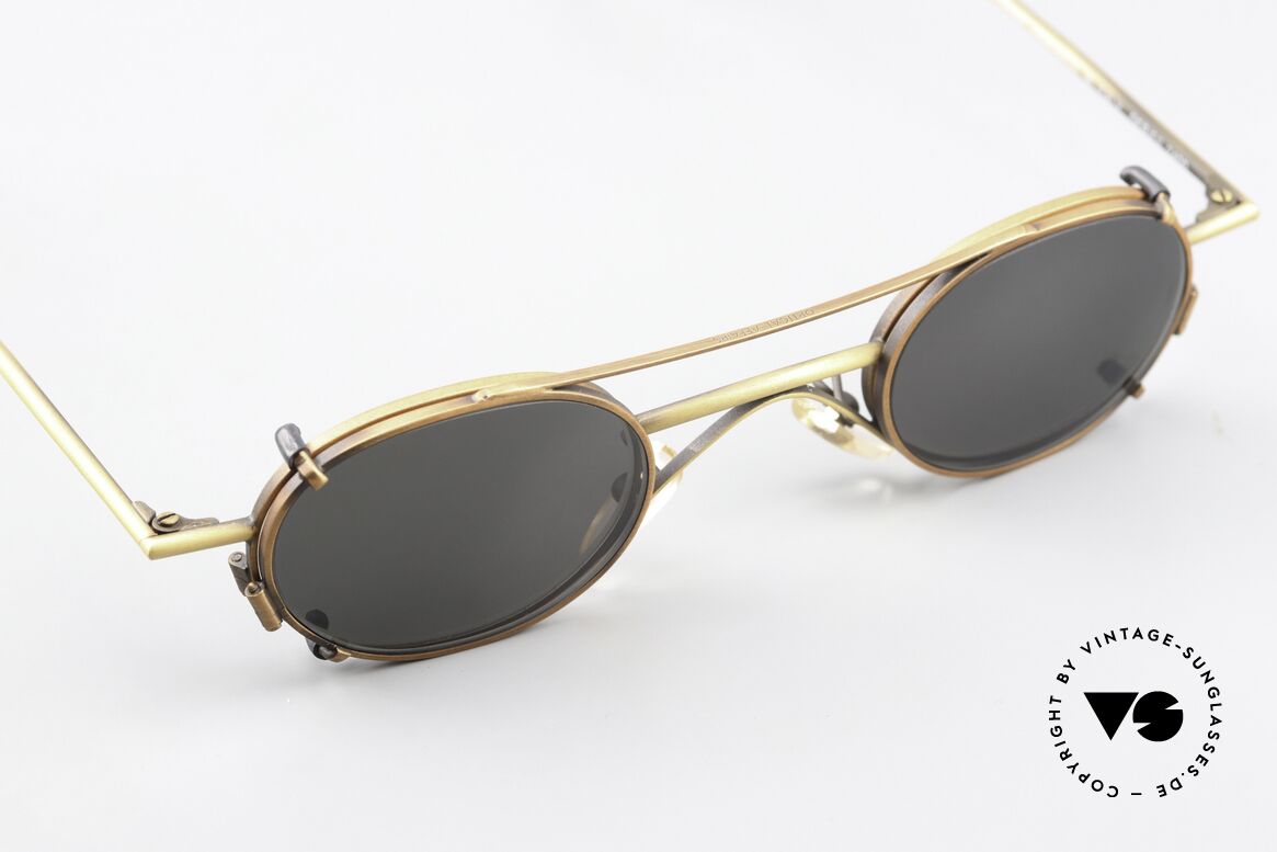 Christian Roth 2400 Ovale Clip On Brille 1992, ungetragenes 90er Meisterstück für Design-Liebhaber, Passend für Herren und Damen