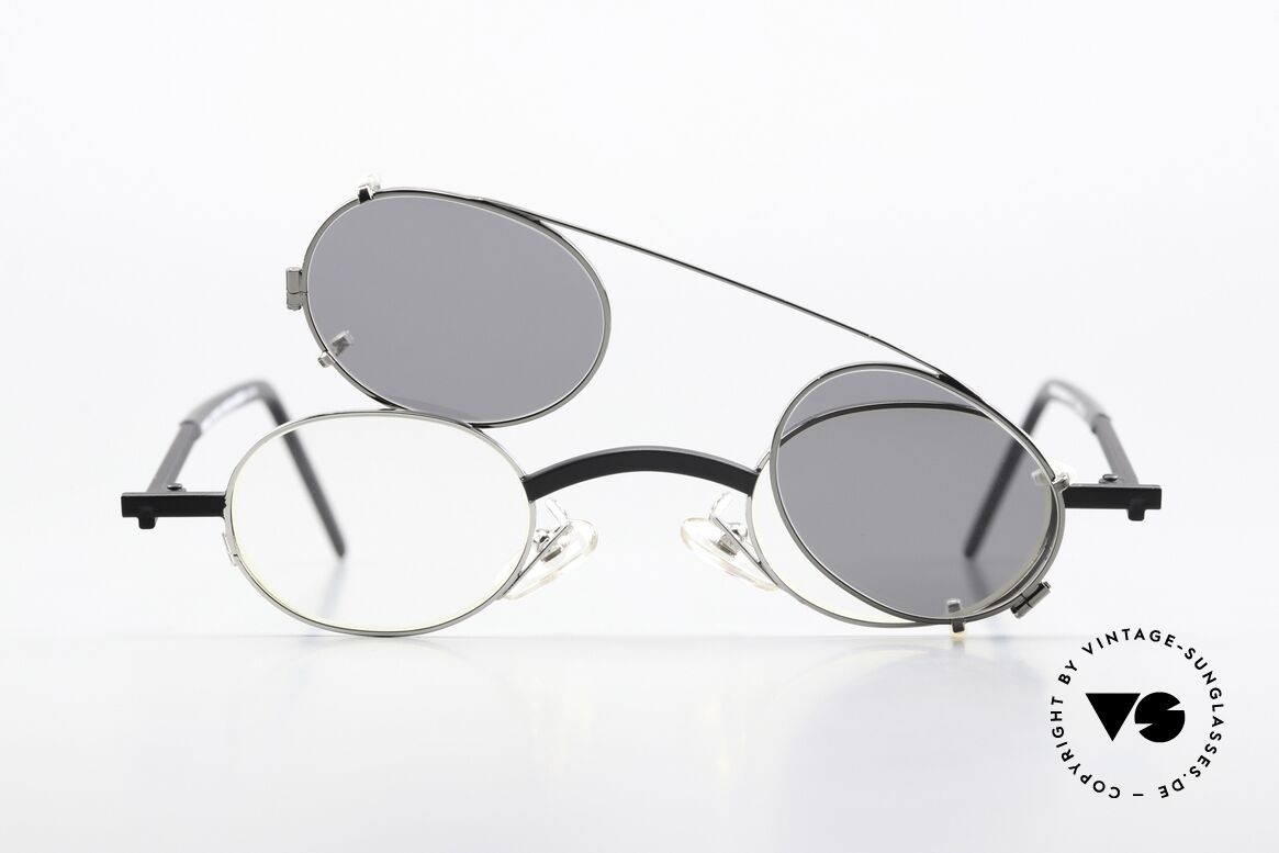Christian Roth 2505 Oval Mit Silbernem Clip On, Größe: small, Passend für Herren und Damen