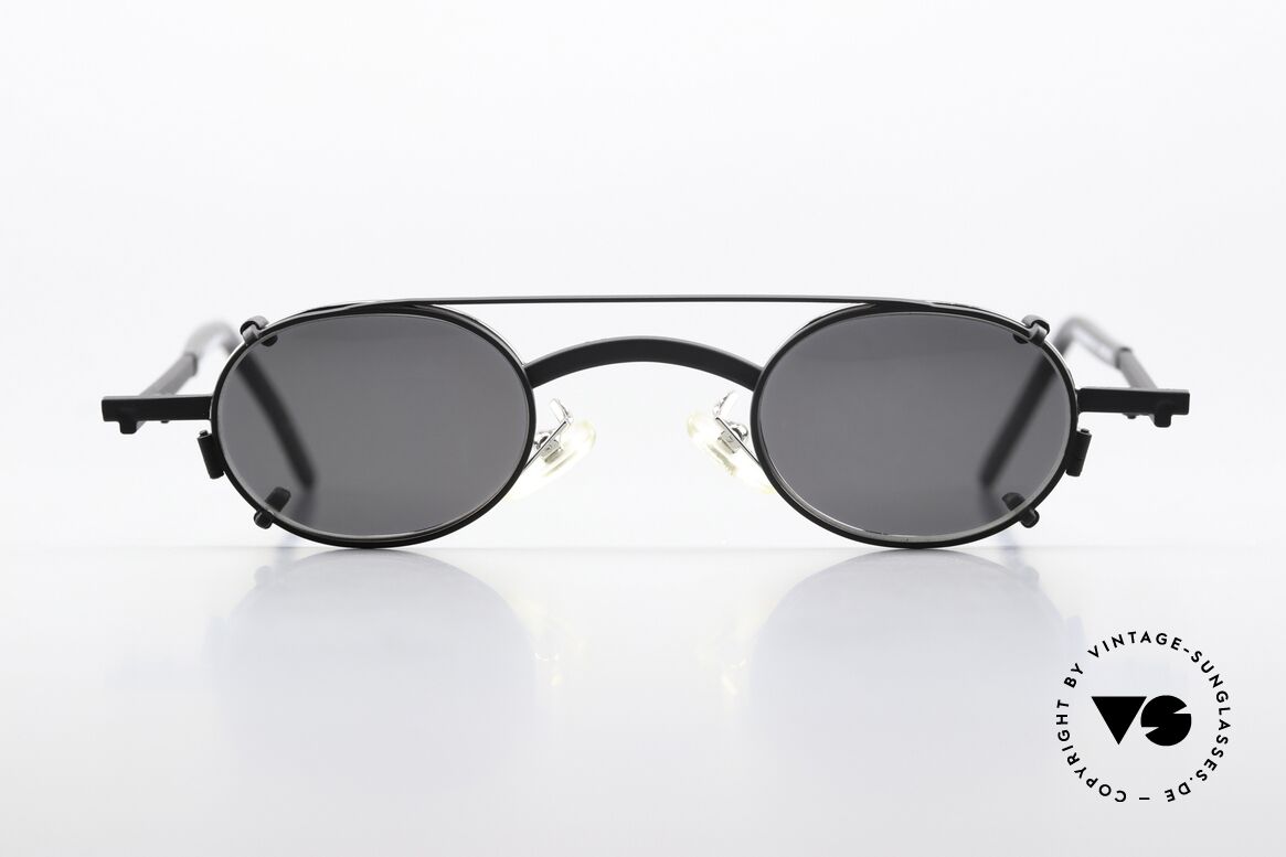 Christian Roth 2505 Oval Mit Schwarzem Clip On, Fassung in mattschwarz/silber & schwarzer Clip On, Passend für Herren und Damen