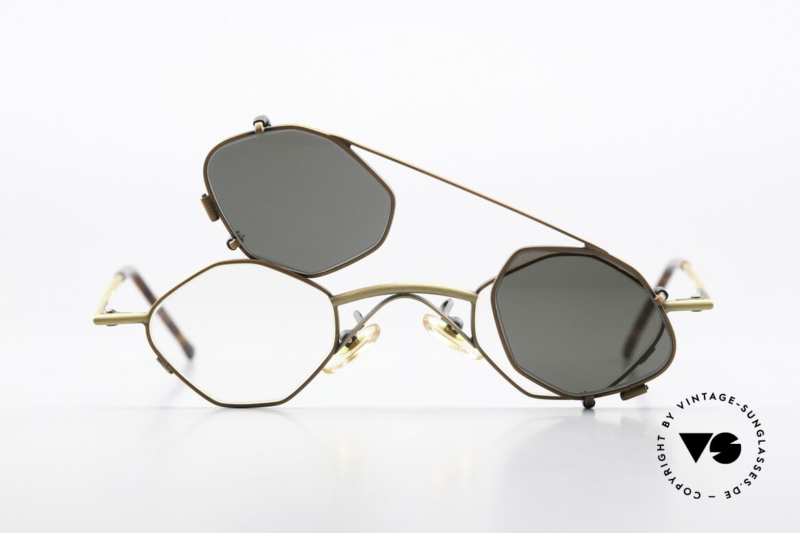 Christian Roth 2402 Achteckige Brille Antik Gold, Größe: small, Passend für Herren und Damen