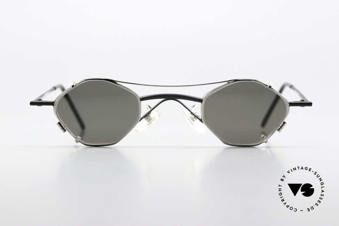 Christian Roth 2402 Ideal Für Große Sehstärken, vintage Brillenfassung: mattschwarz & silber chrome, Passend für Herren und Damen