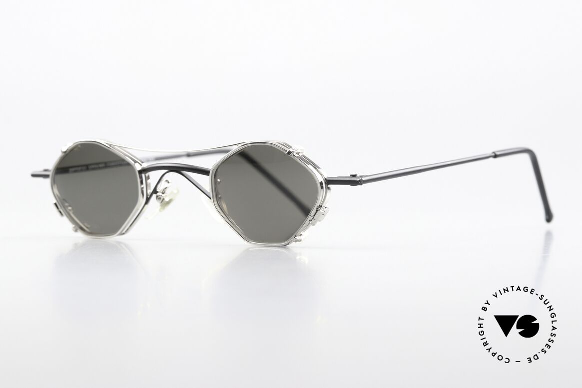 Christian Roth 2402 Ideal Für Große Sehstärken, eckige Metallbrille: Glashöhe 29mm, Glasbreite 37mm, Passend für Herren und Damen