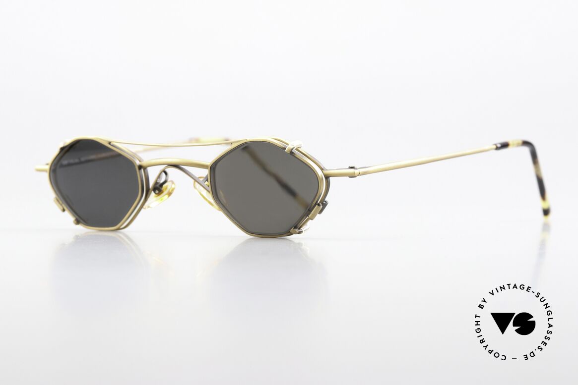 Christian Roth 2402 Achteck Brille Antik Gold, eckige Metallbrille: Glashöhe 29mm, Glasbreite 37mm, Passend für Herren und Damen