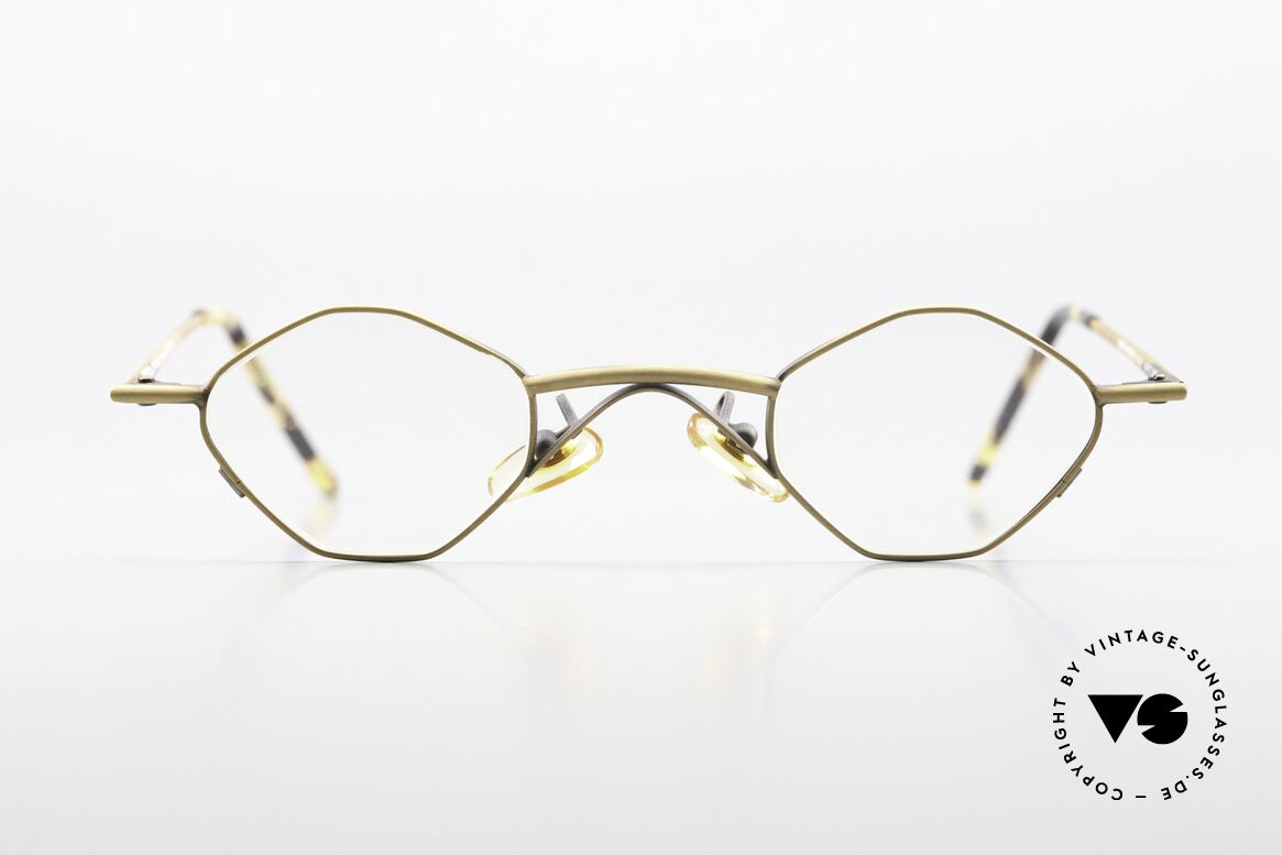 Christian Roth 2402 Achteck Brille Antik Gold, Größe: small, Passend für Herren und Damen