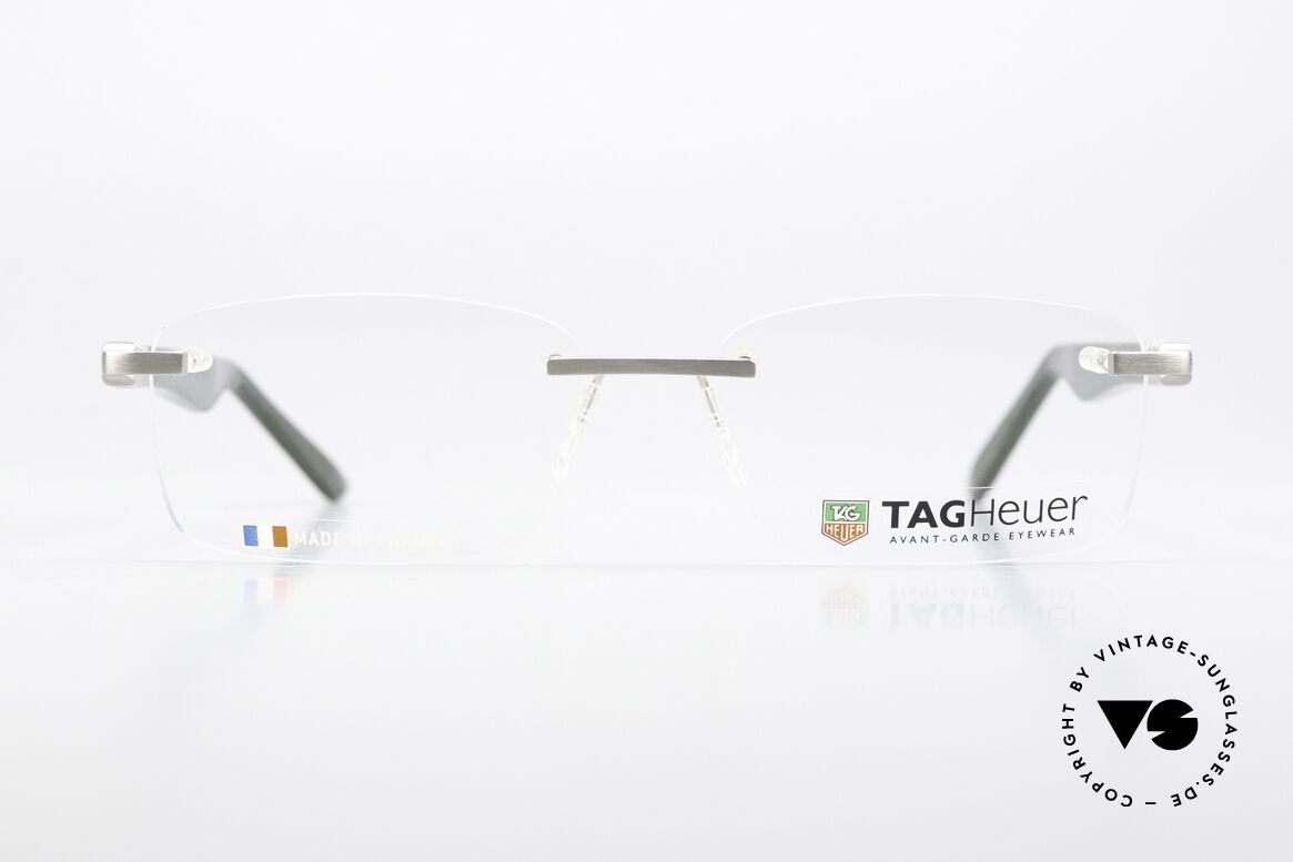 Tag Heuer 9341 Legend Karbon Platinum Luxusbrille, Tag Heuer Brille Mod. 9341, col. 005, Gr. 56-17, Passend für Herren