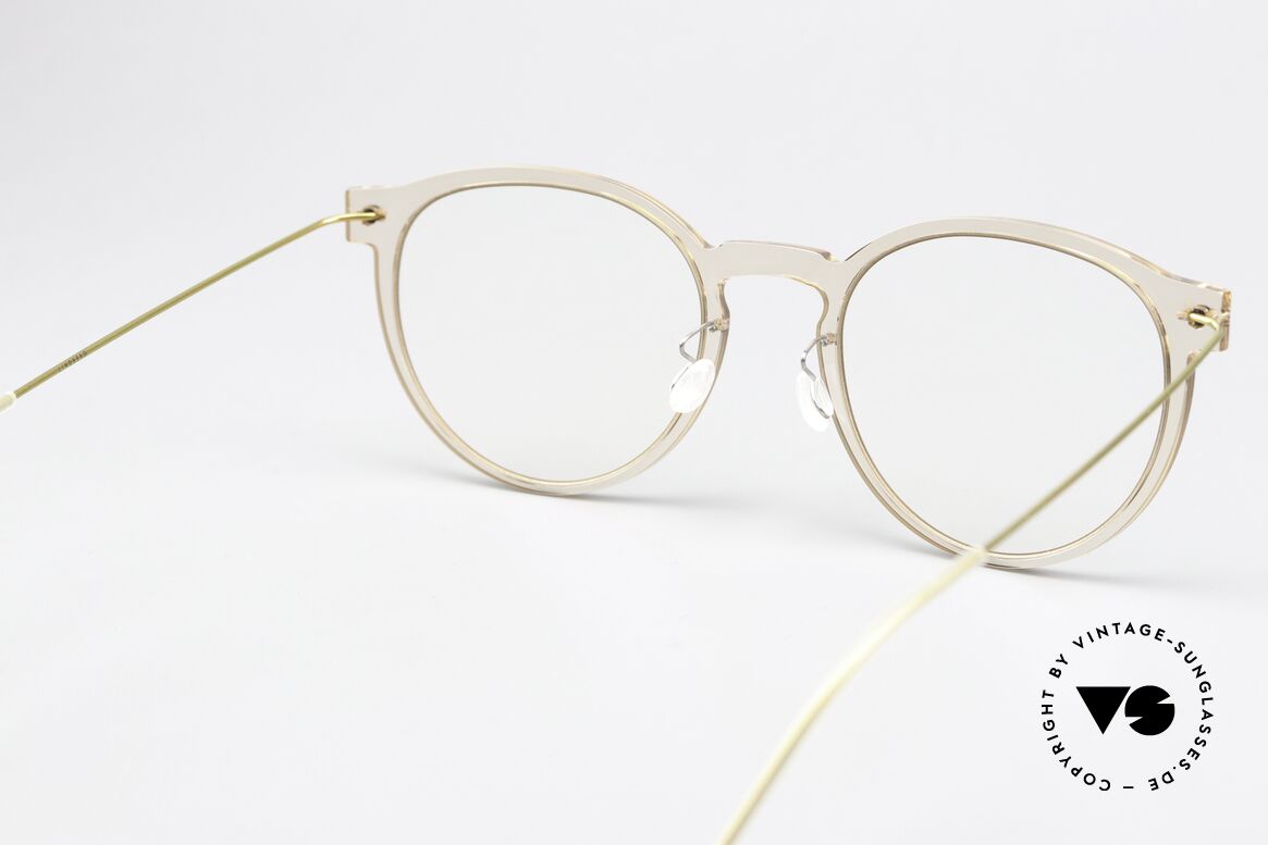 Lindberg 6603 NOW Brille Kristallklar Mit Gold, die orig. DEMOgläser können beliebig getauscht werden, Passend für Damen
