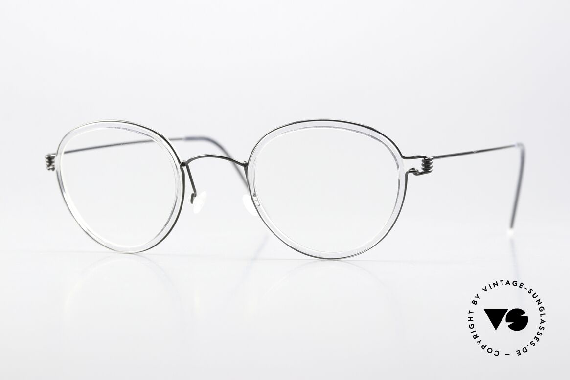 Lindberg Jackie 44 Air Titan Rim Unisexbrille Im Panto Stil, Unisex-Brille der LINDBERG Air Titanium Rim Kollektion, Passend für Herren und Damen