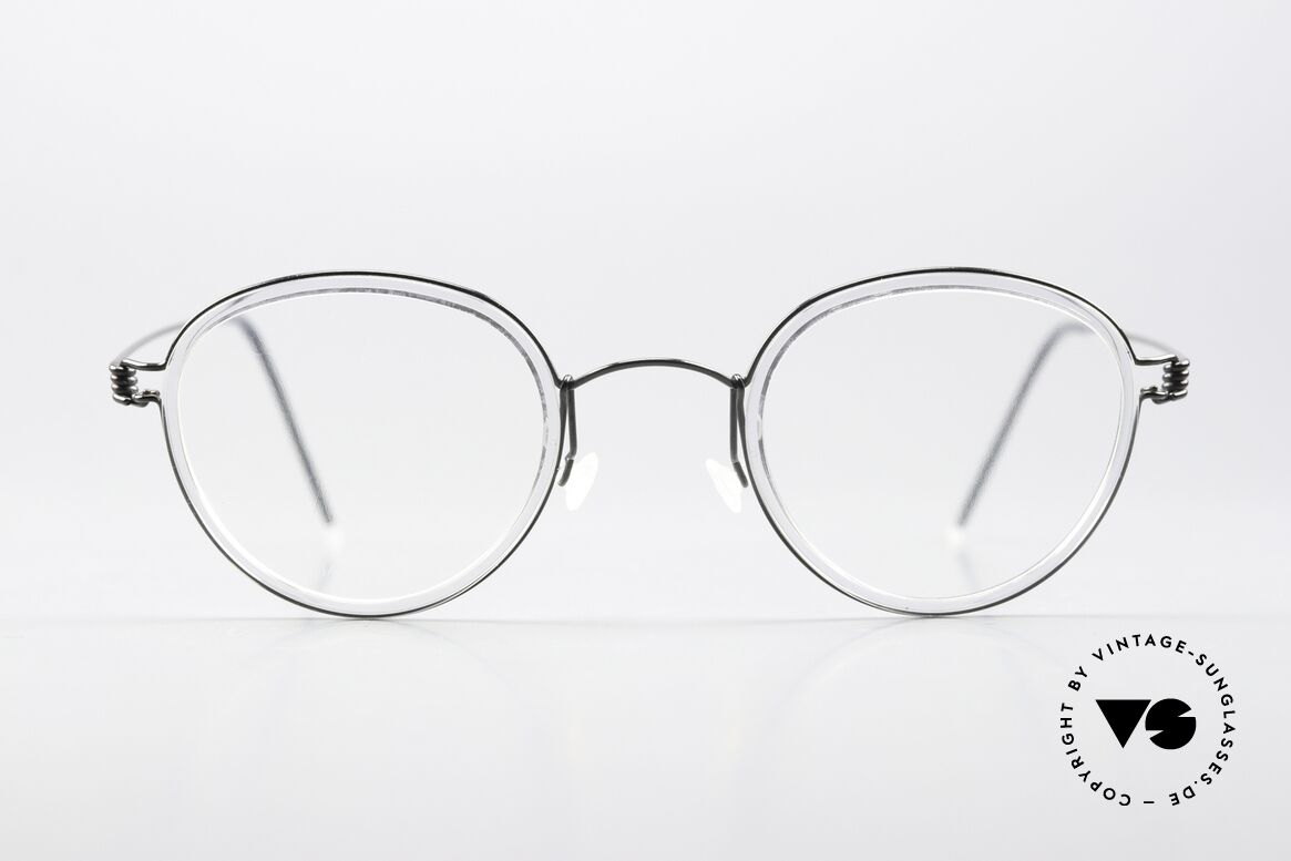Lindberg Jackie 44 Air Titan Rim Unisexbrille Im Panto Stil, Panto-Modell Jackie, in Größe 44-24, Bügellänge 145mm, Passend für Herren und Damen