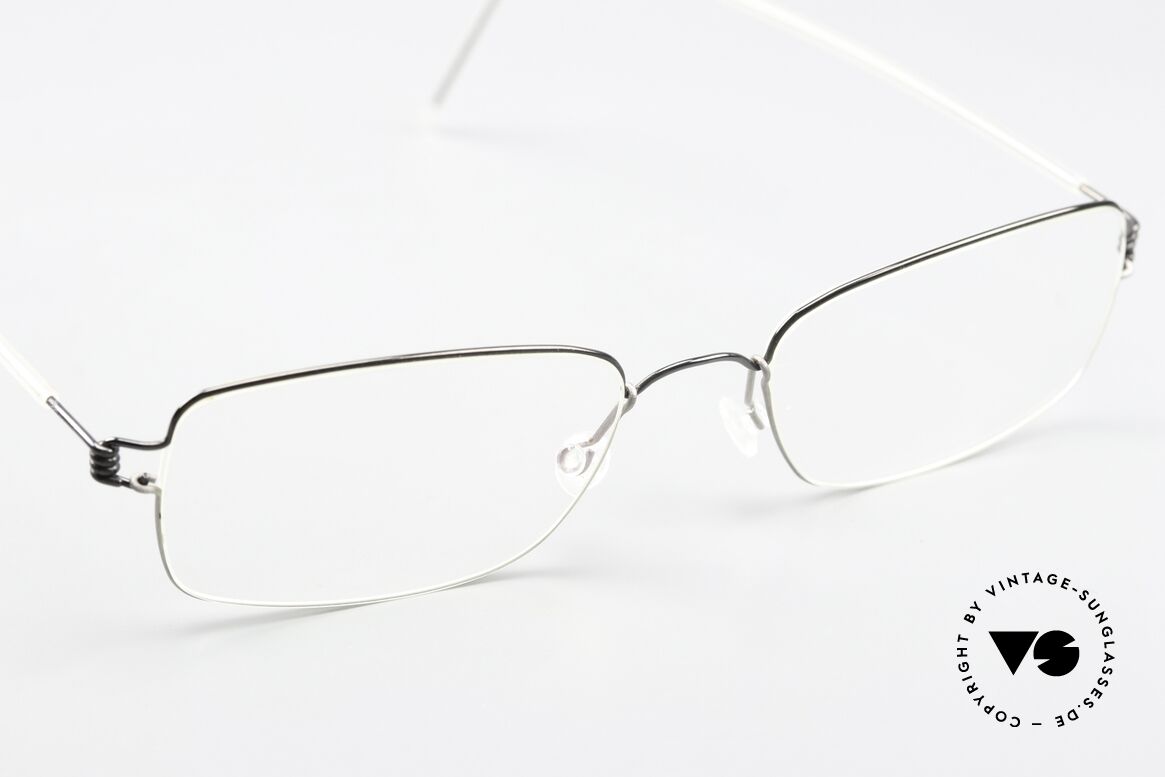 Lindberg Alvis Air Titan Rim Herrenbrille Titaniumbrille, ungetragene Designerbrille + orig. Lindberg Magnet-Etui, Passend für Herren