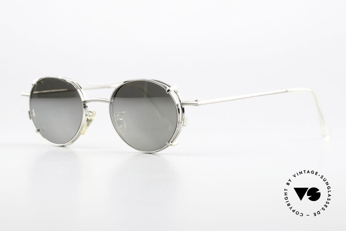 Christian Roth 2405 Sonnenclip Silber Verspiegelt, Panto Metallbrille: Glashöhe 37mm, Glasbreite 42mm, Passend für Herren und Damen
