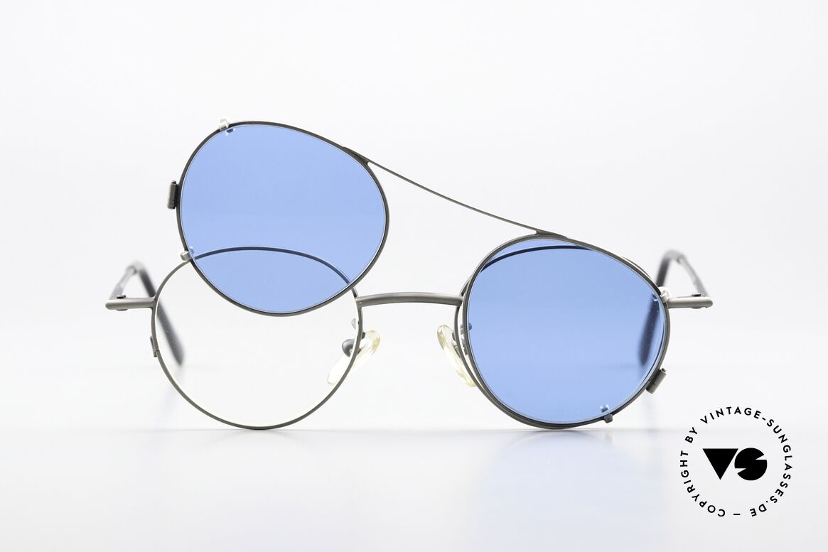 Christian Roth 2405 90er Brille In Antik-Silber, Größe: small, Passend für Herren und Damen