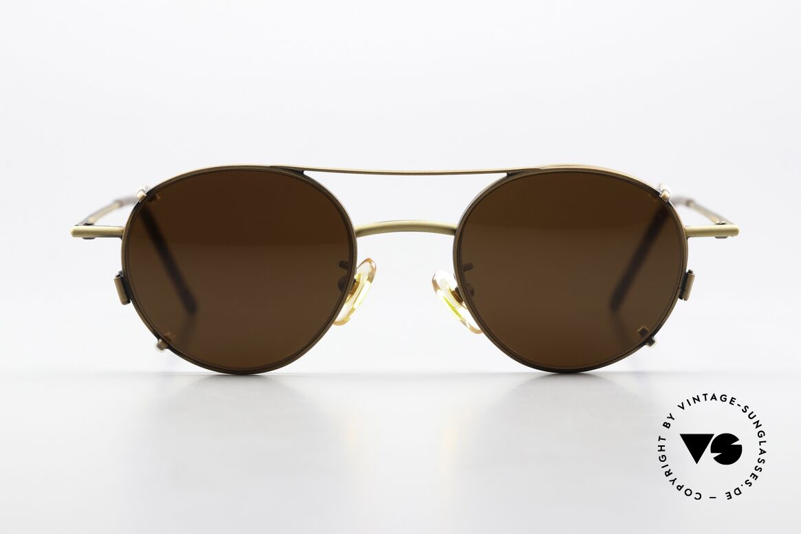 Christian Roth 2405 90er Brille In Antik-Bronze, rare vintage Brillenfassung in antik-bronze und gold, Passend für Herren und Damen