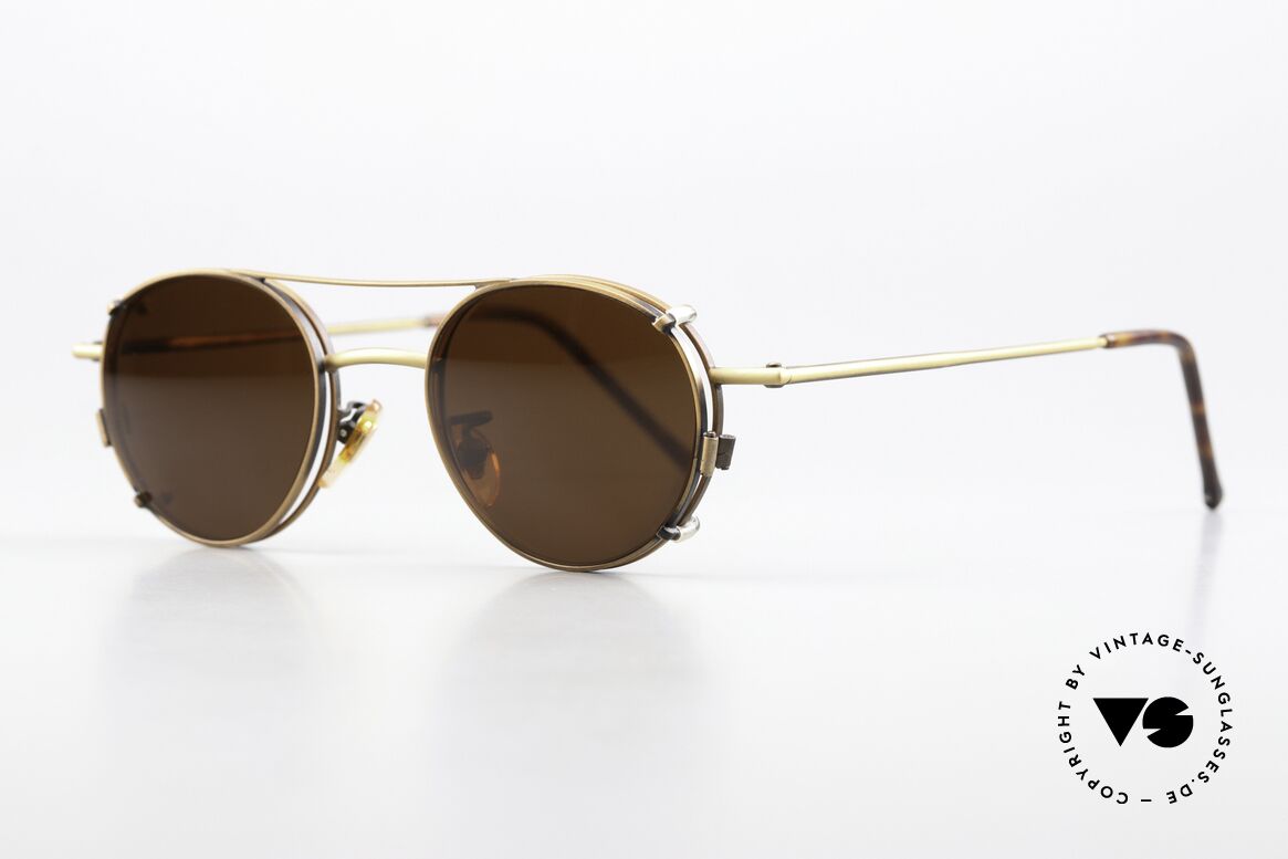 Christian Roth 2405 90er Brille In Antik-Bronze, Panto Metallbrille: Glashöhe 37mm, Glasbreite 42mm, Passend für Herren und Damen