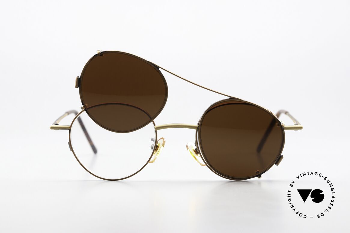 Christian Roth 2405 90er Brille In Antik-Bronze, Größe: small, Passend für Herren und Damen