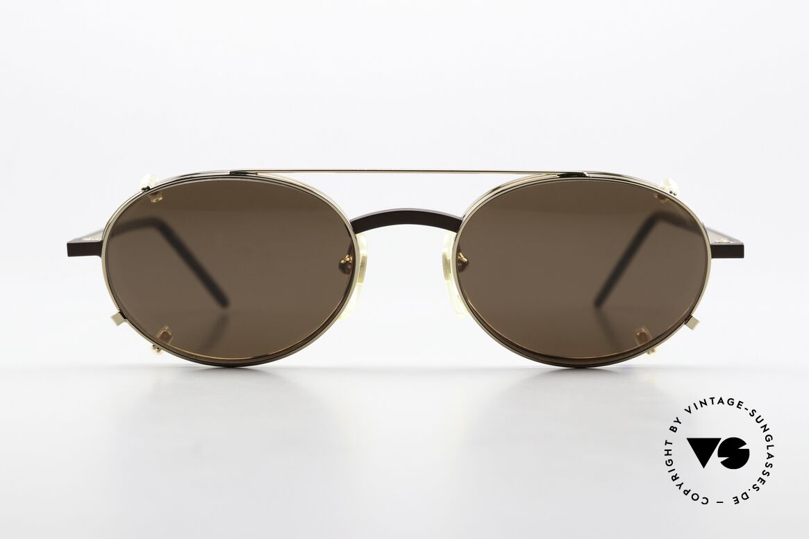 Christian Roth 2570 Funktionale Vintage Brille, rare vintage Brillenfassung: vergoldet & dunkelbraun, Passend für Herren und Damen