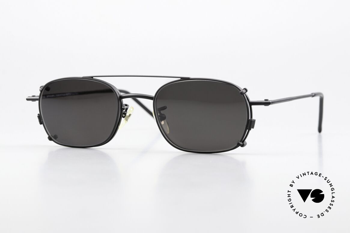 Christian Roth 2404 Eckige Vintage Brille Clip On, Christian Roth Optical Affairs Brille, New York 1992, Passend für Herren und Damen